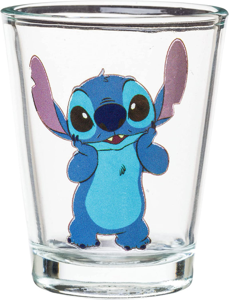 Silver Buffalo Lilo and Stitch Poses 4-Pack Mini Glass Set, 1.5 Ounces Home & Garden > Kitchen & Dining > Tableware > Drinkware Silver Buffalo   