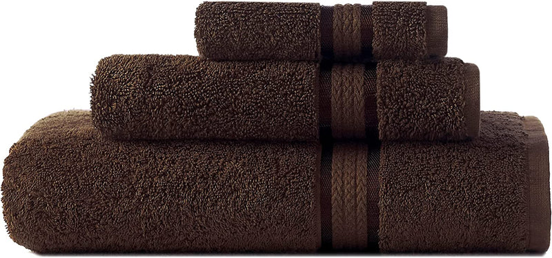 COTTON CRAFT Ultra Soft 6 Piece Towel Set - 2 Oversized Large Bath Towels,2 Hand Towels,2 Washcloths - Absorbent Quick Dry Everyday Luxury Hotel Bathroom Spa Gym Shower Pool - 100% Cotton - Charcoal Home & Garden > Linens & Bedding > Towels COTTON CRAFT Chocolate 3 Piece Towel Set 