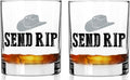 Toasted Tales in a World Full of Karen'S Be a Beth | Old Fashioned Whiskey Glass Tumbler | Rocks Barware for Scotch, Bourbon, Liquor and Cocktail Drinks | Quality Chip Resistant Home & Garden > Kitchen & Dining > Tableware > Drinkware Toasted Tales Send Rip Wheeler | Set Of 2 Whiskey Glass 