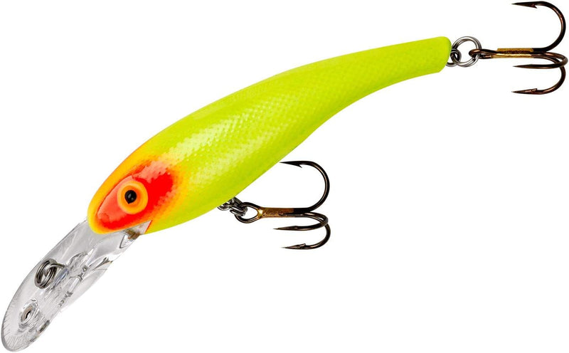 Cotton Cordell Wally Diver Walleye Crankbait Fishing Lure Sporting Goods > Outdoor Recreation > Fishing > Fishing Tackle > Fishing Baits & Lures Pradco Outdoor Brands Chartreuse Red Eye 3 1/8", 1/2 oz 