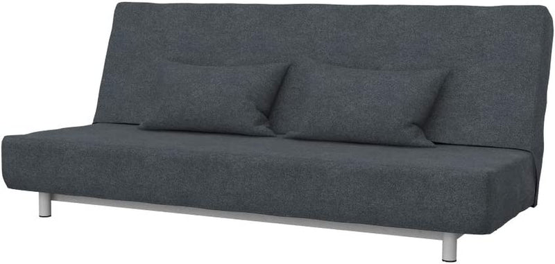 SOFERIA Replacement Compatible Cover for BEDDINGE 3-Seat Sofa-Bed, Fabric Eco Leather Creme Home & Garden > Decor > Chair & Sofa Cushions Soferia Strong Dark Grey  