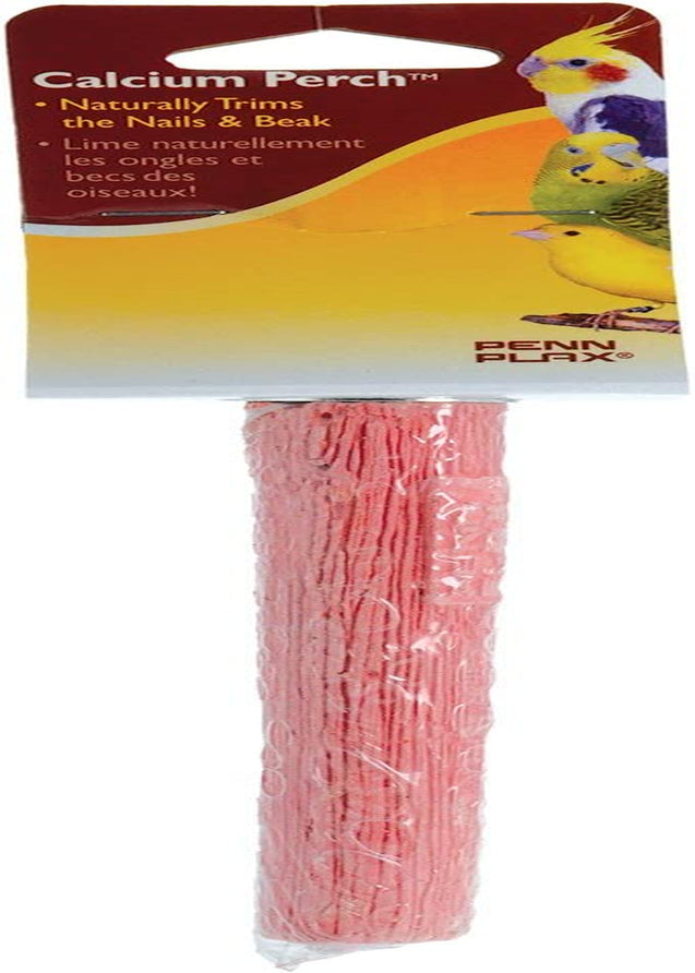 PENN-PLAX Bird-Life Calcium Bird Perch – Naturally Trims Nails & Beak – Great for Parakeets, Lovebirds, Cockatiels, and Other Small Birds – Red – 5” Long Animals & Pet Supplies > Pet Supplies > Bird Supplies Penn-Plax Red 5" Length 