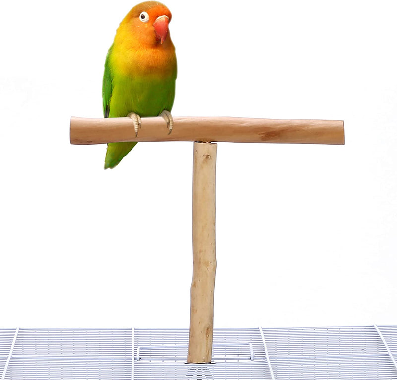 Mogoko Natural Bird Perches Grapevine Birdcage Stands Parrot Cage Accessories for Parrots, Parakeets Cockatiels, Conures, Macaws, Love Birds, Finches Animals & Pet Supplies > Pet Supplies > Bird Supplies Mogoko Style T  