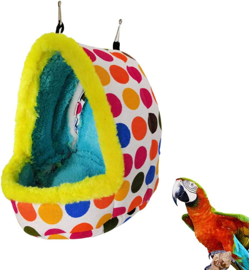 Iplusmile Bird Nest House Winter Warm Hanging Hammock Parrot Bird Bed Birds Hideaway Sleeping Bed Plush Nest Toys for Parrot Parakeet Cockatiels Budgies Guinea Pig Squirrel Cage Accessory (L) Animals & Pet Supplies > Pet Supplies > Bird Supplies > Bird Cages & Stands iplusmile   