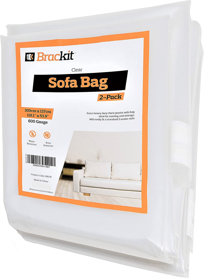 Sofa Protector Bag Cover - 600G for up to a 3-Seater Sofa - 300Cm X 137Cm - 2 Pack Home & Garden > Decor > Chair & Sofa Cushions bebebao   