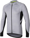 ARSUXEO Men'S Full Zipper Long Sleeves Cycling Jersey Bicycle MTB Bike Shirt 6030 Sporting Goods > Outdoor Recreation > Cycling > Cycling Apparel & Accessories ARSUXEO Light Gray XX-Large 