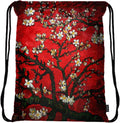 Meffort Inc Lightweight Drawstring Bag Sport Gym Sack Bag Backpack with Side Pocket - Almond Blossom Home & Garden > Household Supplies > Storage & Organization Meffort Inc Cherry Blossom  