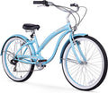 Firmstrong Bella Classic Single Speed Beach Cruiser Bicycle Sporting Goods > Outdoor Recreation > Cycling > Bicycles Firmstrong Baby Blue 26" / 3-Speed 
