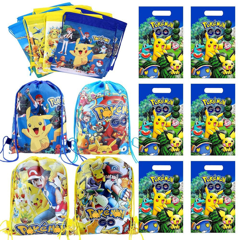 28 Pokemon Party Favors Gift Bags Hot Kids Candy Organizer Handle Bag Drawstring Bag Backpack Birthday Party Supplies Decorations Halloween Christmas Fiesta Gift Filling Bags for Boys & Girls Home Home & Garden > Decor > Seasonal & Holiday Decorations& Garden > Decor > Seasonal & Holiday Decorations UAZAWBT   
