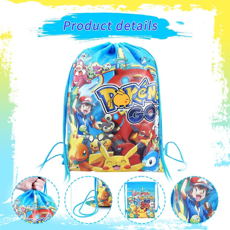 28 Pokemon Party Favors Gift Bags Hot Kids Candy Organizer Handle Bag Drawstring Bag Backpack Birthday Party Supplies Decorations Halloween Christmas Fiesta Gift Filling Bags for Boys & Girls Home Home & Garden > Decor > Seasonal & Holiday Decorations& Garden > Decor > Seasonal & Holiday Decorations UAZAWBT   