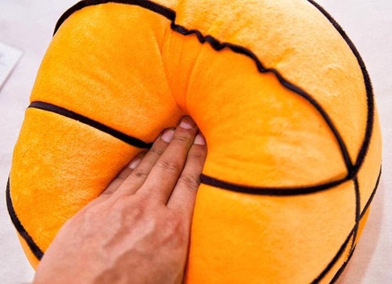 XIYUAN 11.8Inch Simulated Basketball Plush Pillow Soft Filled Basketball Throw Pillow Decorative Pillow Cushion Sports Sports Toys Gifts for Kids Boys Children'S Roomball Decorations(Orange)  XIYUAN   