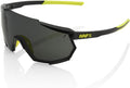 100% Racetrap Sport Performance Sunglasses - Sport and Cycling Eyewear with HD Lenses, Lightweight and Durable TR90 Frame Sporting Goods > Outdoor Recreation > Cycling > Cycling Apparel & Accessories 100% Gloss Black - Smoke_lens  
