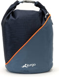 Kurgo Kibble Carrier for Dogs, Dog Food Travel Bag, Pet Travel Food Storage Container, Dog Accessories for Camping, BPA Free, Foldable, Holds 5 Pounds, Coastal Blue and Red Sporting Goods > Outdoor Recreation > Winter Sports & Activities Radio Systems Corporation Navy  