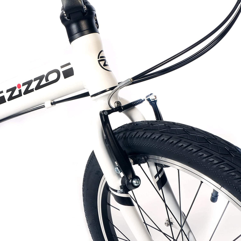 Zizzo Campo 20 Inch Folding Bike with 7-Speed, Adjustable Stem, Light Weight Aluminum Frame Sporting Goods > Outdoor Recreation > Cycling > Bicycles ZIZZO   