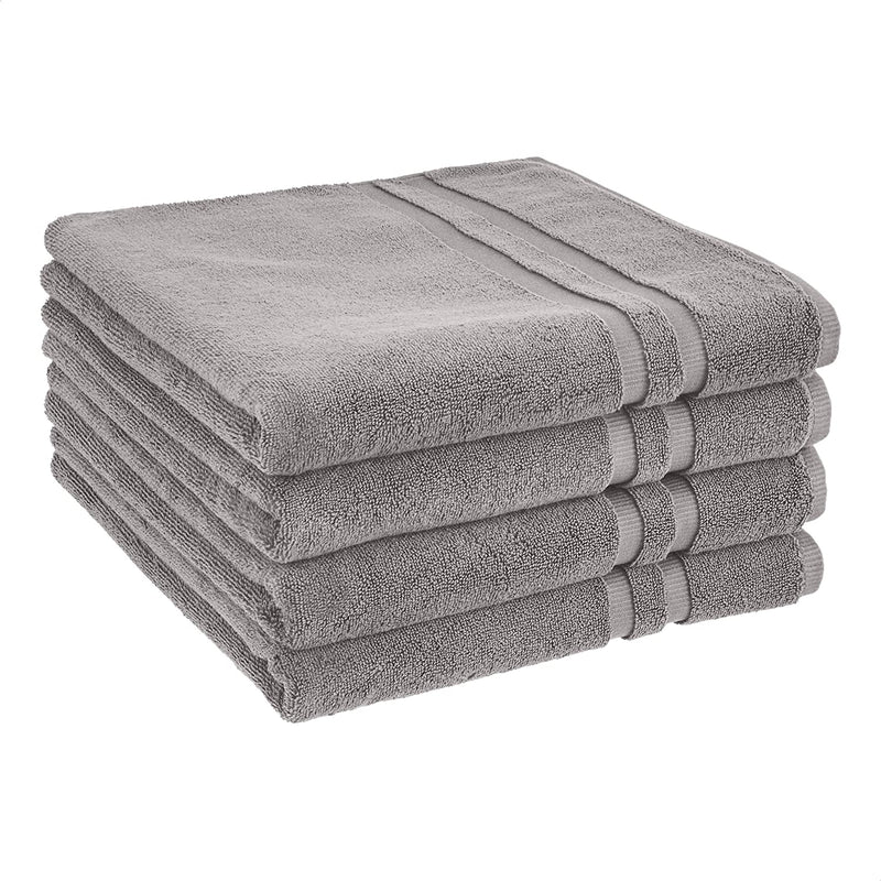 GOTS Certified Organic Cotton Washcloths - 12-Pack, Pristine Snow Home & Garden > Linens & Bedding > Towels KOL DEALS Stone Gray 4-Pack Bath Towels 