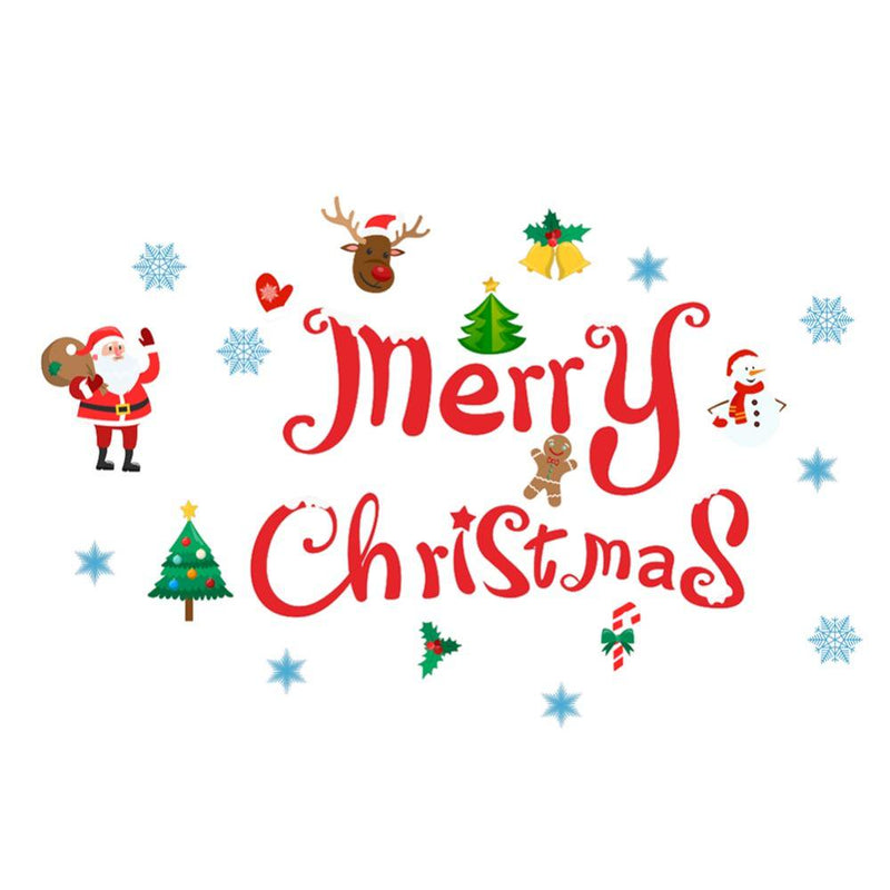Merry Christmas PVC Decorative Stickers Garage Door Decoration Sticker Wall Refrigerator Decoration Stickers Xmas Holiday Party Decor Supplies Home & Garden > Decor > Seasonal & Holiday Decorations& Garden > Decor > Seasonal & Holiday Decorations Avail S A1 