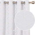 Deconovo Blackout Curtains Gold Diamond Foil Print Black, 52W X 84L Inch, Thermal Insulated Room Darkening Sun Blocking Grommet Curtain Panels for Living Room Set of 2 Home & Garden > Decor > Window Treatments > Curtains & Drapes Deconovo Greyish Star White 52W x 84L Inch 