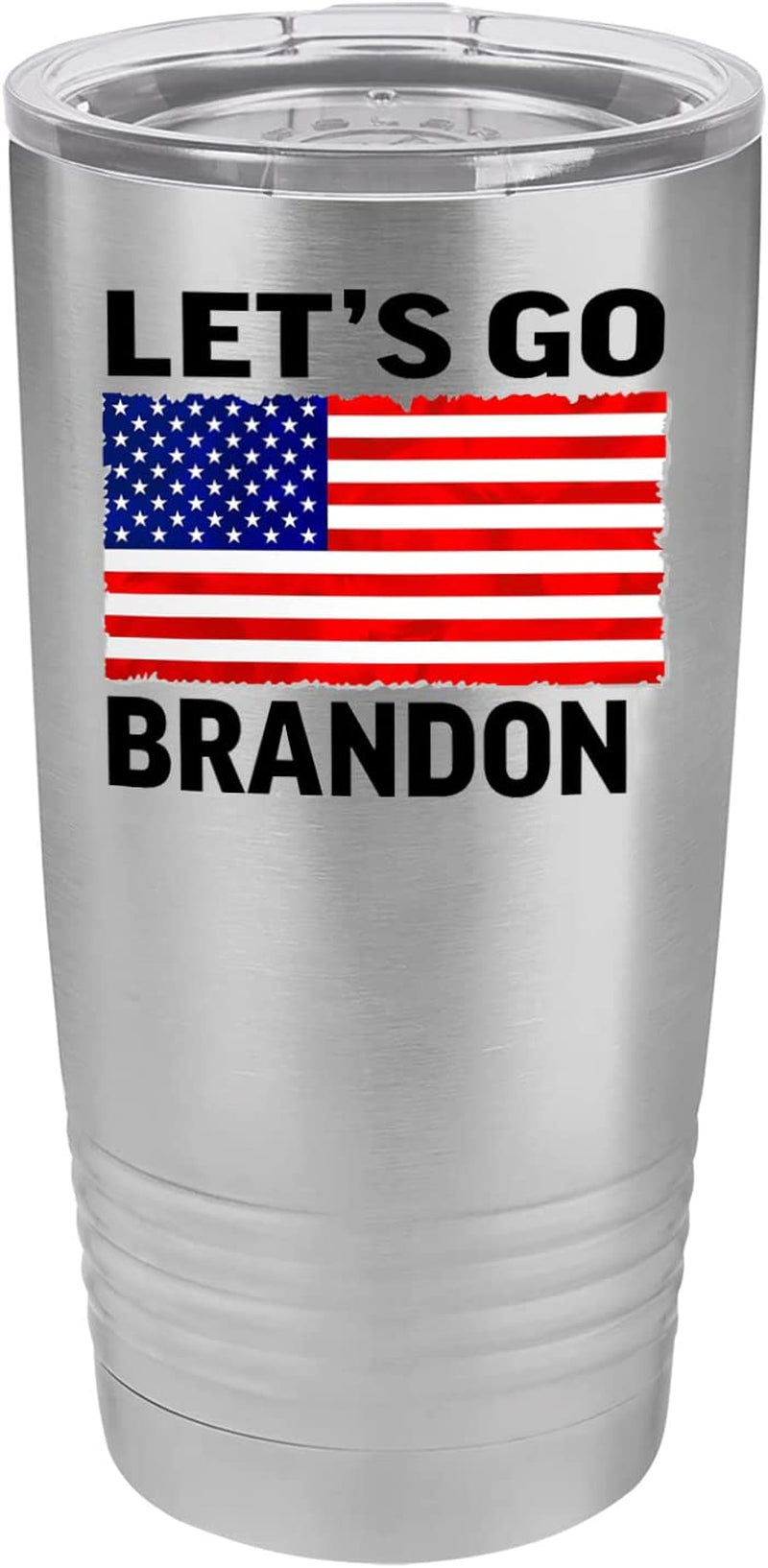 Funny Let'S Go Brandon 20 Ounce Large Stainless Steel Travel Tumbler Mug Cup