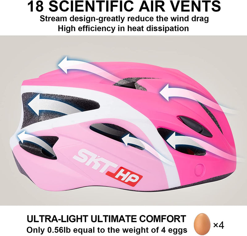 SKT HP Toddler Bike Helmet, Adjustable Helmet for Kids and Youth with Detachable Magnetic Goggles, Bicycle Cycling Skate Scooter Skateboard Helmet for Boys and Girls Sporting Goods > Outdoor Recreation > Cycling > Cycling Apparel & Accessories > Bicycle Helmets SKT HP   