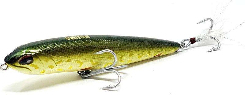Vense Tumbao 130 Surface Evolution Stick Topwater Fishing Lure for Satlwater and Freshwater. Mustad Treble Hook 3X Sporting Goods > Outdoor Recreation > Fishing > Fishing Tackle > Fishing Baits & Lures Vense REAL SHAD 012  