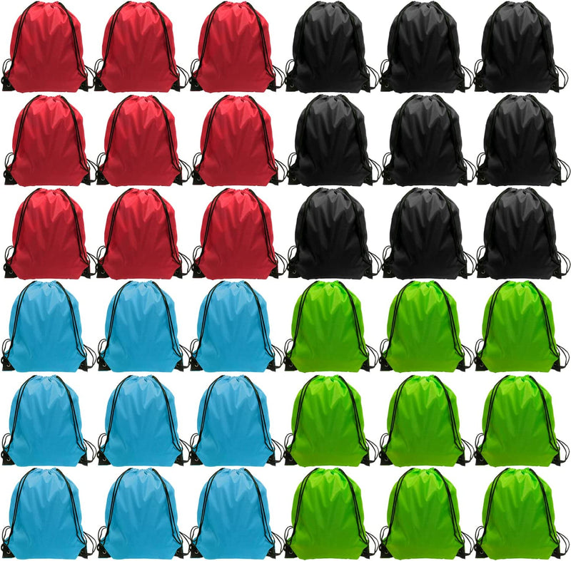 Drawstring Backpack Bulk Nylon Drawstring Bag String Backpack Bulk for Gym Party Trip School 12 Colors Home & Garden > Household Supplies > Storage & Organization GoodtoU 4 Colors 36 