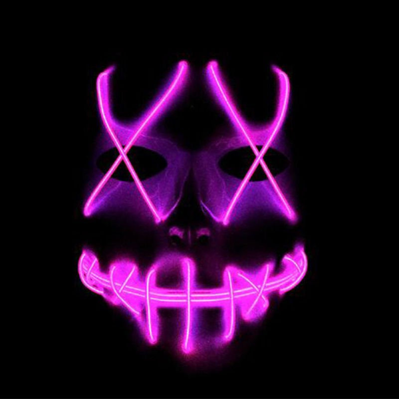 Tagital Skeleton Black Plastic Halloween Costume Mask, for Adult Apparel & Accessories > Costumes & Accessories > Masks Tagital Pink  