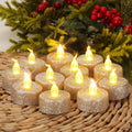Homemory LED Tea Lights Candles Battery Operated, Lasts 3X Longer Flameless Votive Candles, Flickering LED Candles, Holiday Candles for Home, Table Centerpieces, Wedding, Halloween, Christmas, 12Pcs Home & Garden > Decor > Seasonal & Holiday Decorations Global Selection Silver  