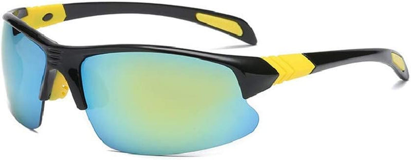 Runspeed Cycling Glasses Eyewear Sports Sunglasses UV400 for Riding Running Sporting Goods > Outdoor Recreation > Cycling > Cycling Apparel & Accessories Runspeed Black/Yellow  