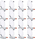TORCHSTAR 16 Pack 6 Inch Ultra-Thin LED Recessed Ceiling Light with Junction Box Essential Series, 13.5W 1000Lm Dimmable Recessed Downlight, 4000K Cool White, Wet Location, ETL & Energy Star Listed Home & Garden > Lighting > Flood & Spot Lights TORCHSTAR Cool White (4000k) 6 Inch 