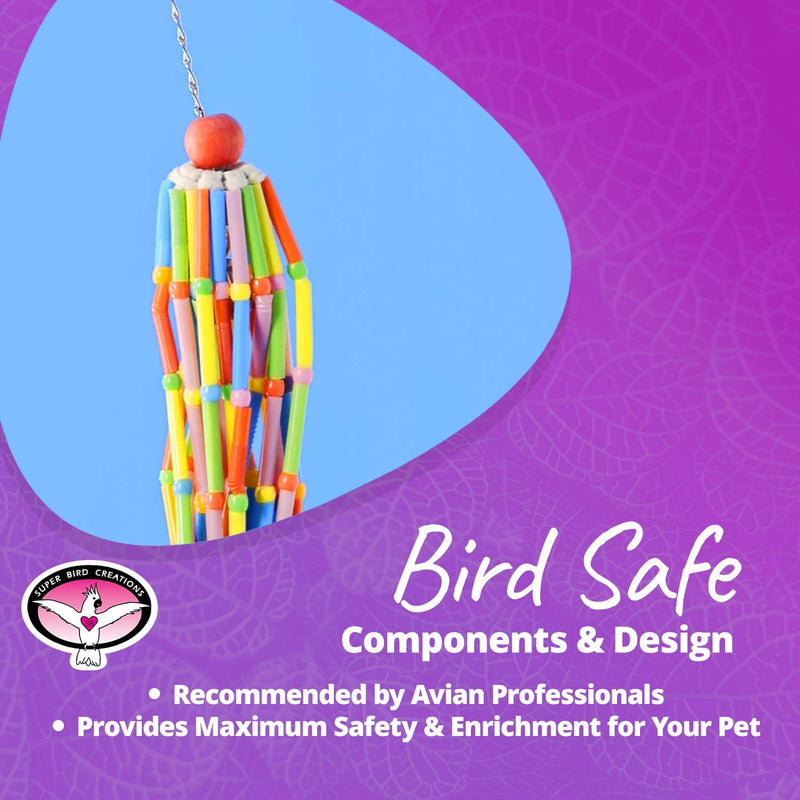 Super Bird Creations SB708 Wind Chimes Bird Toy, Medium Bird Size, 13” X 2” Animals & Pet Supplies > Pet Supplies > Bird Supplies > Bird Toys Super Bird Creations   