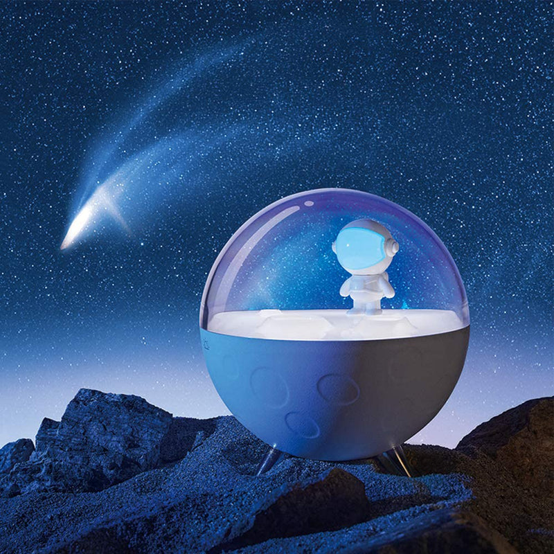 Spaceman Astronaut LED Night Light for Kids, AVEKI Creative Colorful Baby Night Light with Touch Sensor Timer Bedside Lamp Bedroom Decor Birthday Gift for Girls Boys Teen Outer Space Fans(White) Home & Garden > Lighting > Night Lights & Ambient Lighting AVEKI Blue  
