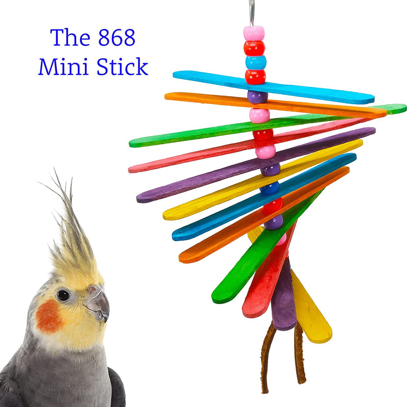 Bonka Bird Toys 868 Mini Stick Natural Chew Colorful Parrot Parrotlet Cockatiel Cockatoo Budgie Animals & Pet Supplies > Pet Supplies > Bird Supplies > Bird Toys Bonka Bird Toys   
