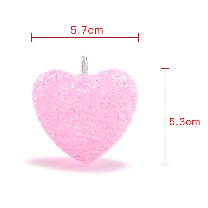 LNKOO Valentine Day Decorations 5Ft 10 Leds Red Heart Shaped Twinkle Fairy String Lights Battery Operated for Kids Bedroom Wedding Indoor Party Valentine'S Day Mother'S Day Decor Home & Garden > Decor > Seasonal & Holiday Decorations Lnkoo   