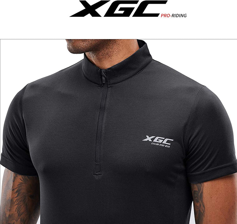 XGC Men'S Short/Long Sleeve Cycling Jersey Bike Jerseys Cycle Biking Shirt with Quick Dry Breathable Fabric Sporting Goods > Outdoor Recreation > Cycling > Cycling Apparel & Accessories XGC   