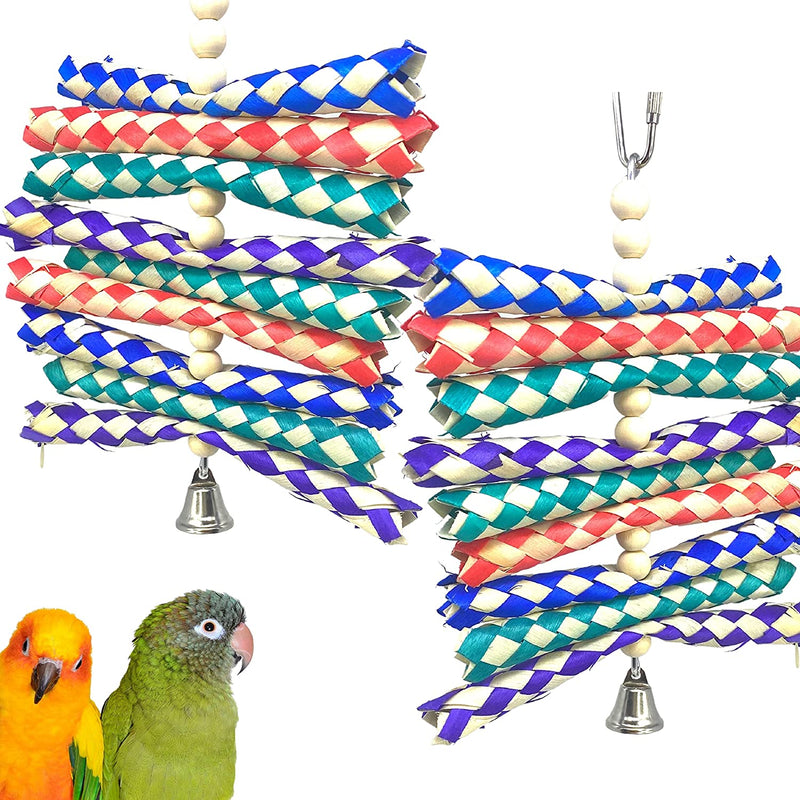 946 Shredburst Bonka Bird Toys Colorful Bamboo Wood Chew Parrot Parrotlet Cockatiel Budgie Finch Parakeet