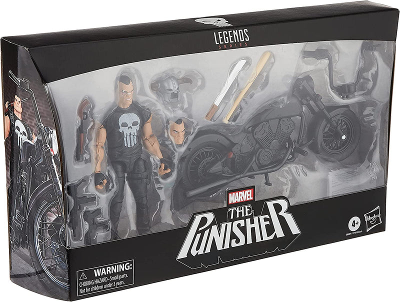 Marvel Hasbro Legends Series 6-Inch Collectible Action Figure the Punisher Toy and Motorcycle, Premium Design and 7 Accessories Sporting Goods > Outdoor Recreation > Winter Sports & Activities Hasbro   