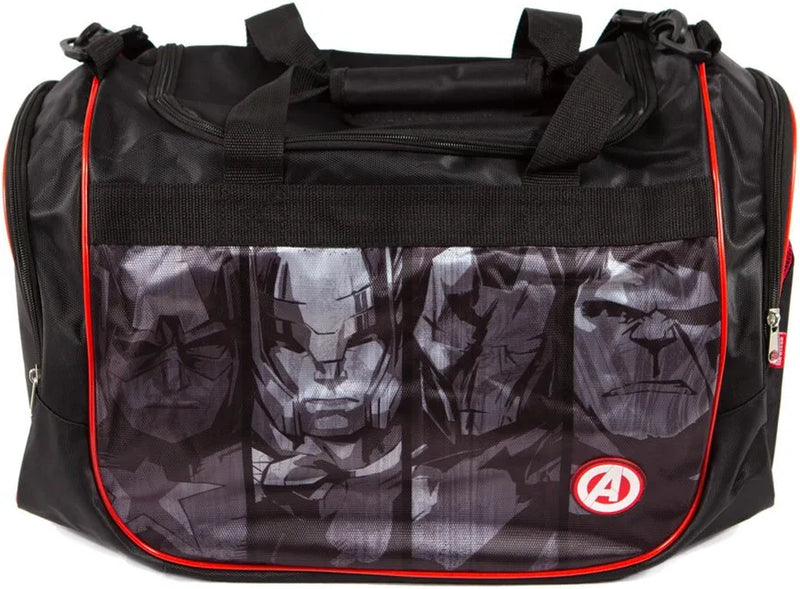 Marvel Avengers Sports Duffel Bag, Black/Red