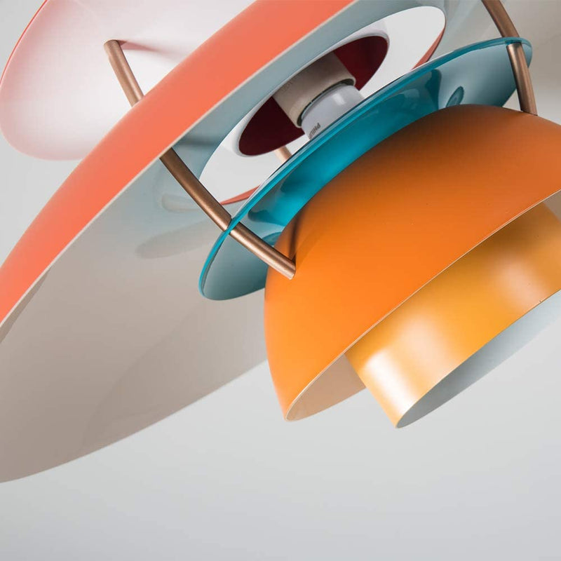 Samzim Pendant Light, Denmark Design Hanging Light Fixture, Mid Century (Hues of Orange) Home & Garden > Lighting > Lighting Fixtures Samzim   