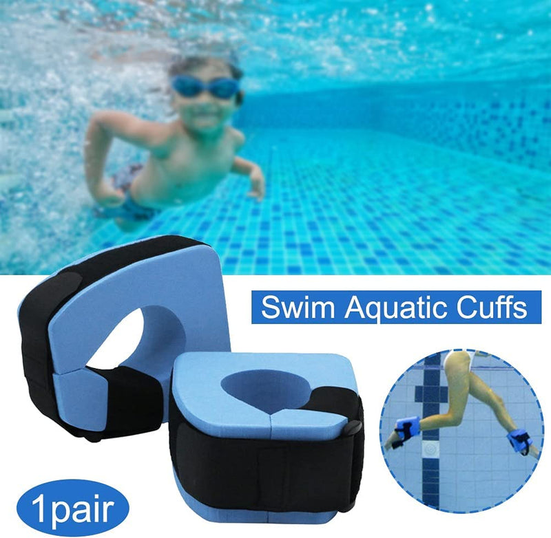 Bevve Swimming Training Equipment 1Pair Float Ring Buoyancy Swim Aquatic Cuff EVA Foam Water Aerobics Beginner Pool Fitness Training for Kids Exercise Accessories for Children and Adults Sporting Goods > Outdoor Recreation > Boating & Water Sports > Swimming GuangPingXianChuXingWuJinBaiHuoJingYingB   
