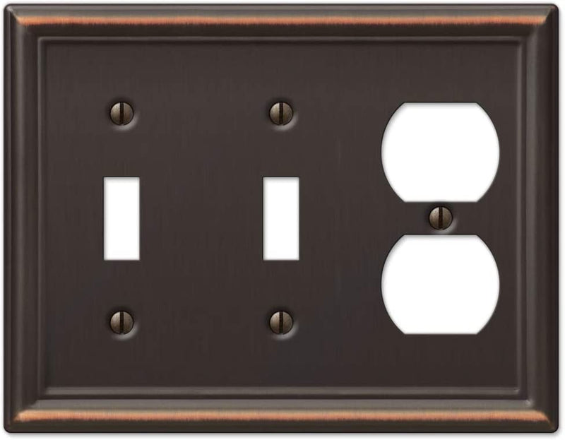 Amerelle 149DDB Chelsea Wallplate, 1 Duplex, Aged Bronze Sporting Goods > Outdoor Recreation > Fishing > Fishing Rods Amertac Aged Bronze 2 Toggle / 1 Duplex 