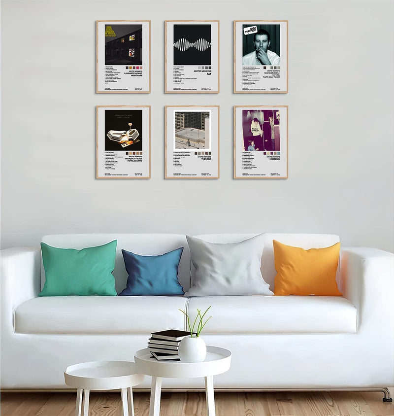 Arctic Monkeys Posters, Artwork and Tracklist Posters Music Album Cover Set of 6 for Room Aesthetic Wall Art Teens Room Decor 8X10 Inch Unframed  Generic   