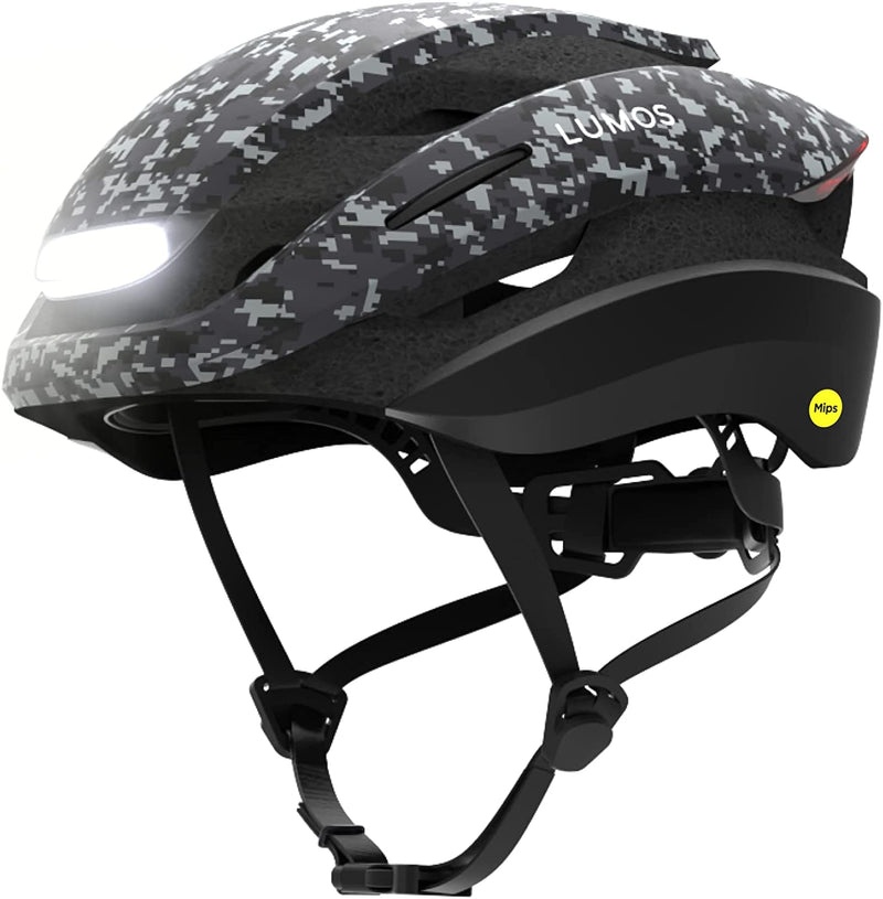 Lumos Ultra Smart Bike Helmet | Customizable Front and Back LED Lights with Turn Signals | Road Bicycle Helmets for Adults: Men, Women Sporting Goods > Outdoor Recreation > Cycling > Cycling Apparel & Accessories > Bicycle Helmets Lumos Digital Camo with MIPS M-L (21-1/4” to 24” / 54 to 61cm) 