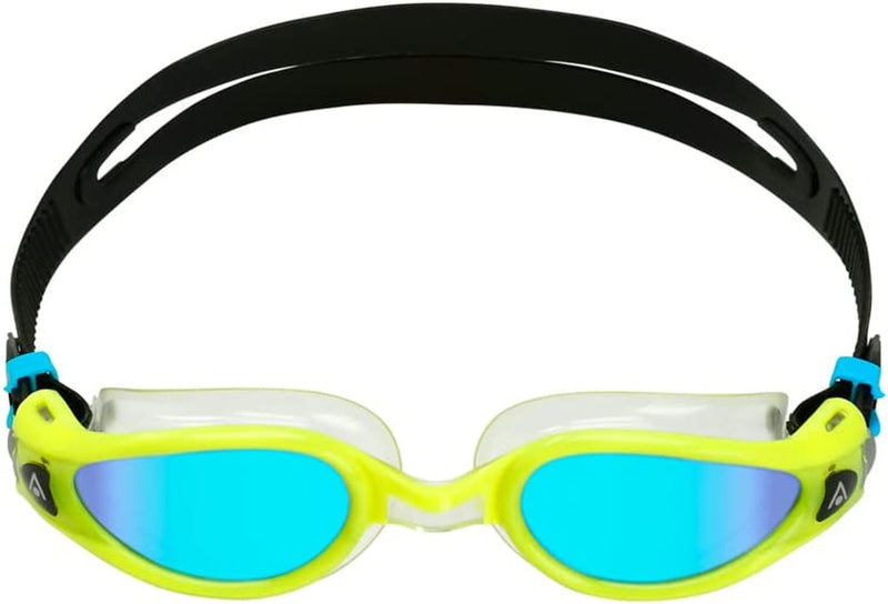Kaiman EXO Adult Swimming Goggles Sporting Goods > Outdoor Recreation > Boating & Water Sports > Swimming > Swim Goggles & Masks Aqua Sphere Blue Titanium Mirror / Yellow + Transparent  