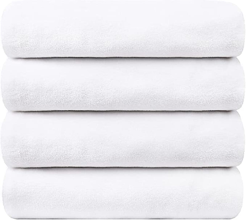 JML Microfiber Bath Towel Sets (6 Pack, 27" X 55") -Extra Absorbent, Fast Drying, Multipurpose for Swimming, Fitness, Sports, Yoga, Grey 6 Count Home & Garden > Linens & Bedding > Towels JML Microfiber White 4 Pack 