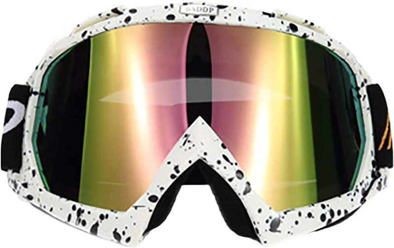 June Sports Motocross Goggles ATV Dirt Bike Racing Goggle Bendable, Adjustableadults' Cycling Skiing KG27 Sporting Goods > Outdoor Recreation > Cycling > Cycling Apparel & Accessories June Sports Black Dot-tinted Lens  