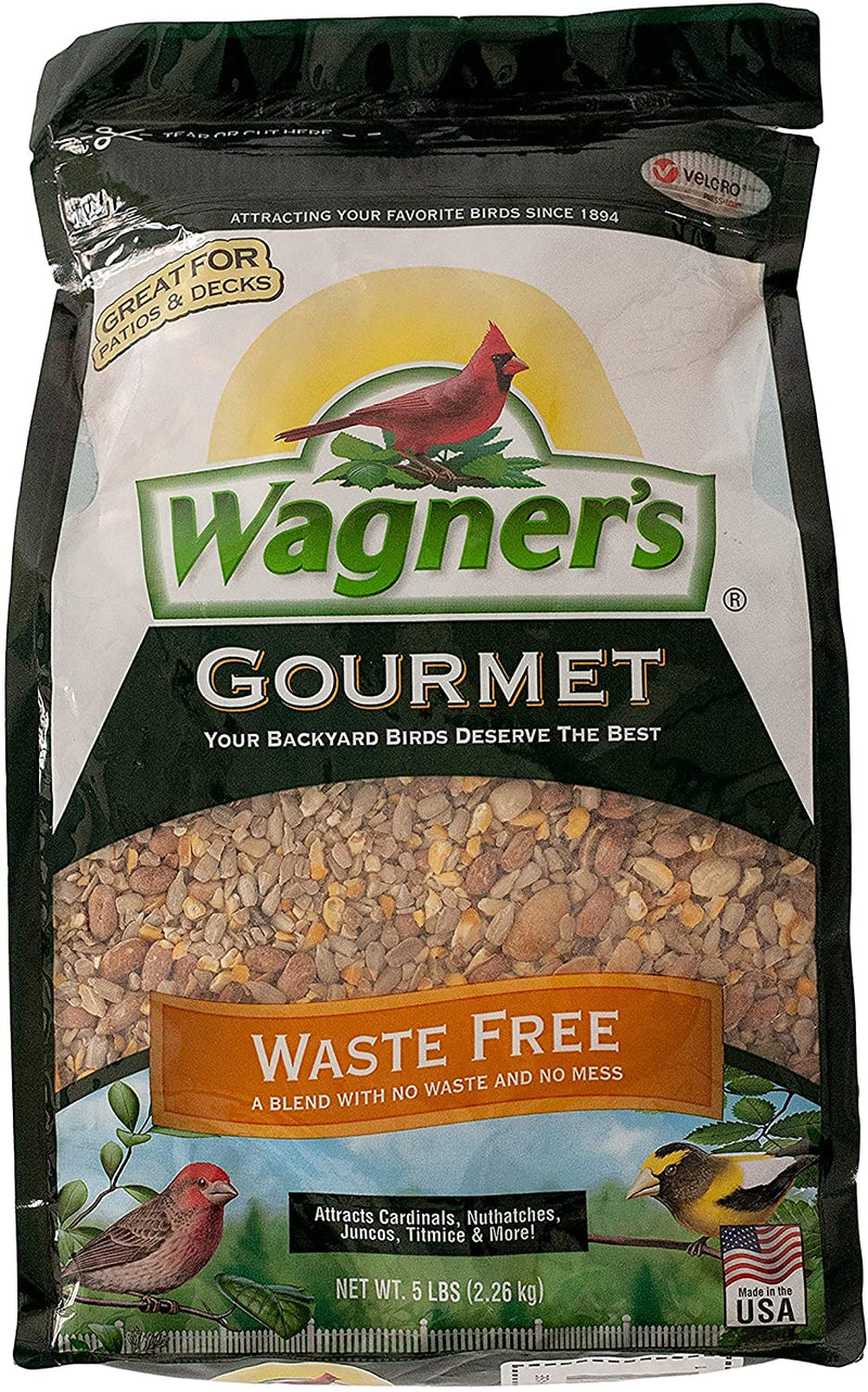 Wagner'S 82056 Gourmet Waste Free Wild Bird Food, 5-Pound Bag Animals & Pet Supplies > Pet Supplies > Bird Supplies > Bird Food Wagner's 1-Pack Bird Food 