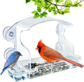 Clearview Deluxe Window Bird Feeder – Unobstructed View with Water, Modern Design with Birds’ Health in Mind, 4 Strong Suction Cups, Dishwasher-Safe Animals & Pet Supplies > Pet Supplies > Bird Supplies > Bird Cage Accessories > Bird Cage Food & Water Dishes CDW Innovations Clear 1 