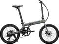 QUALISPORTS Volador Folding Electric Bike Lightweight 20" Tire Foldable Ebike 36V 7Ah Removable Seatpost Battery 350W Motor Shimano 7 Speed 20MPH Portable Electric Bicycle for Adults Commuter Sporting Goods > Outdoor Recreation > Cycling > Bicycles Changzhou Qualisports Technology Co.,Ltd Silver Gray  