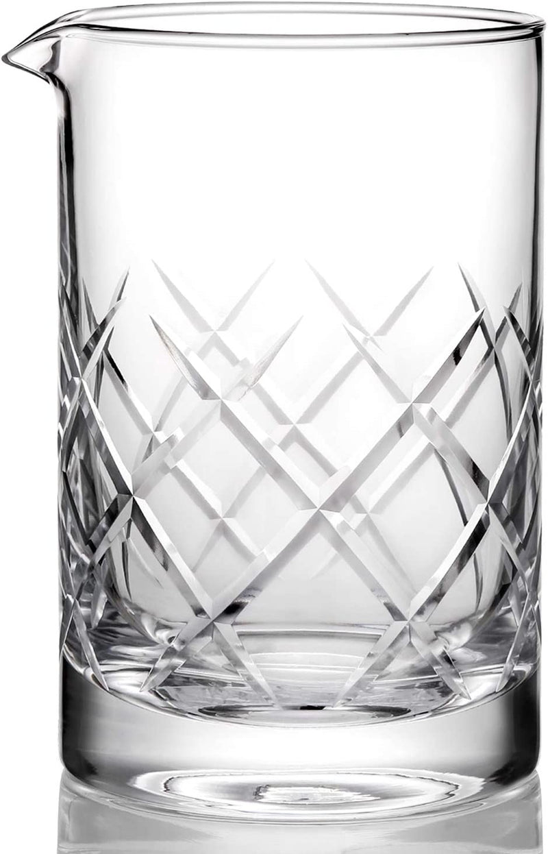 Hiware Professional 24 Oz Cocktail Mixing Glass, Thick Bottom Seamless Crystal Mixing Glass Home & Garden > Kitchen & Dining > Barware HIWARE   