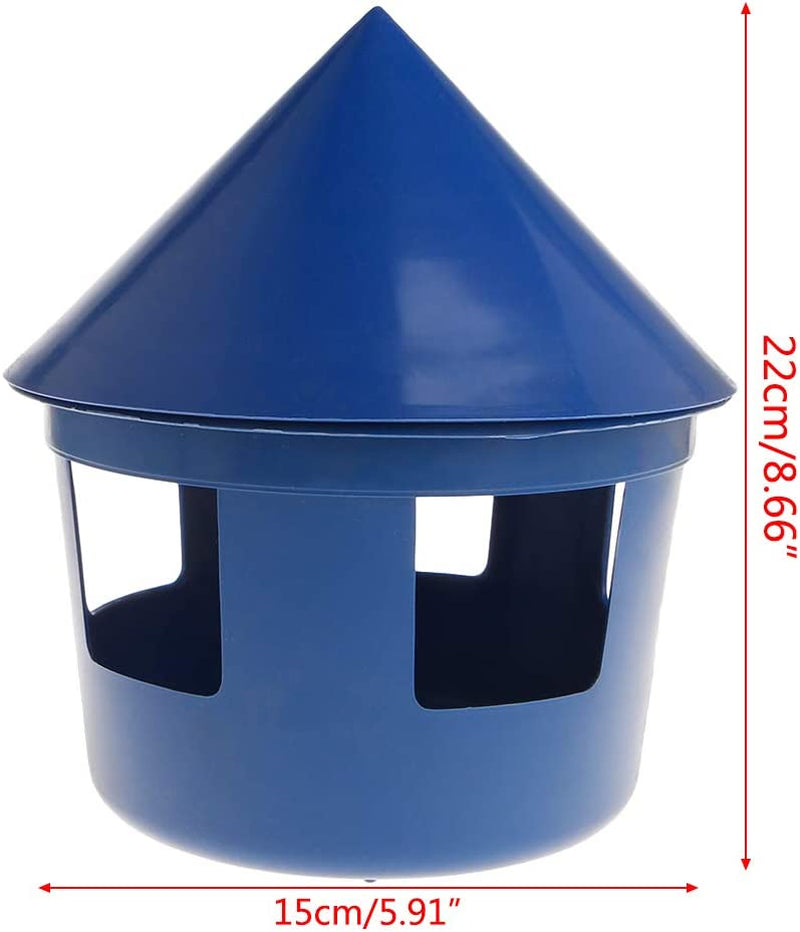 Youngy Pigeon Feeder House Design Cover Feeding Food Dispenser Sand Case Multi Functional Pet Birds Parrot Container Supplies Plastic Dustptoof Animals & Pet Supplies > Pet Supplies > Bird Supplies > Bird Cage Accessories > Bird Cage Food & Water Dishes Youngy   